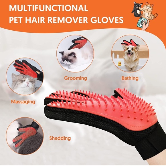 Usitek Pet Hair Remover,Pet Roller and Pet Gloves, Pet Grooming Gloves - Picture 11 of 12